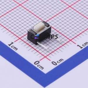 UK-B0215G43-DP25Y Tactile Switch Through hole Switch Single Pole Single Throw Rectangle Button 2.5N Right Angle Insert - Product Image 1
