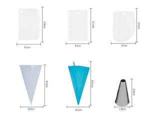 Outils de cuisson de vente chaude personnalisés 73 pièces outils de décoration de cuisson complets sac à pâtisserie avec ensemble de buses pour confiserie - Product Image 4