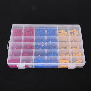 480pcs Insulated Terminals Electrical <b>Crimp</b> Connector Butt Spade Ring Fork Terminal <b>Set</b> Terminals Kit With Case - Product Image 4