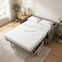 Sofa Bed Konvertibel Kain Modern 2 3 Dudukan, Kasur Sofa Lipat Ekstensibel Ramah Lingkungan untuk Kamar Tidur, Ruang Tamu, Apartemen