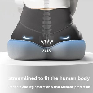 Ergonomic Seat Cushion Integrated Hip Support Memory Foam Eco-Friendly <b>Wraps</b> Buttocks for Office Chair Driving Relief - Product Image 4