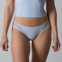 Braguitas de Bikini para Mujer, con Encaje Floral, Corte Alto, Suaves y Sedosas, Invisibles, Sin Costuras, Ropa Interior Transpirable para Uso Diario