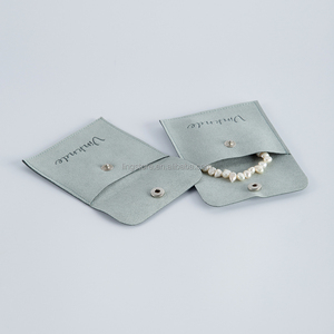 Elegante Bolsa de Regalo para Joyería de Microfibra Estilo Sobre con Botón, Bolsa para Joyas al por Mayor - Product Image 5
