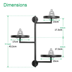 ZJH pour étagère à plantes de fenêtre, support de rangement rotatif d'intérieur, étagère murale en fer à plusieurs niveaux, présentoir décoratif pour balcon, fleurs - Product Image 6