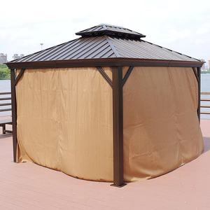 Tente <span class=keywords><strong>de</strong></span> gazebo en grain <span class=keywords><strong>de</strong></span> bois à cadre en aluminium Gazebo <span class=keywords><strong>de</strong></span> luxe avec moustiquaire <span class=keywords><strong>Pavillon</strong></span> <span class=keywords><strong>de</strong></span> jardin - Product Image 4