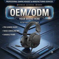 LDON 547 Penjualan Langsung Pabrik Headphone Gaming USB Over-Ear dengan Mikrofon Headset Baru Premium Lampu RGB OEM