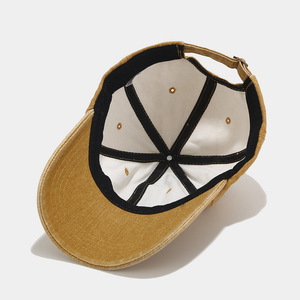 Cappellino da Baseball Regolabile in Cotone Lavato Vintage con Logo Personalizzato Ricamato a Forma di Lettera <span class=keywords><strong>C</strong></span> per Donne e Ragazze - Product Image 3