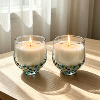 Bougie parfumée en cire de soja dans un bocal en verre, étiquette privée personnalisée, écologique, moderne, aromathérapie, décoration de la maison, cadeau, logo fait main
