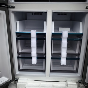 Fast 4 Door <b>Fridge</b> Stainless Steel Cross With Water Dispenser Air Cooled No Frost <b>Compressor</b> 632L Stainless Steel Body Silver Co - Product Image 4