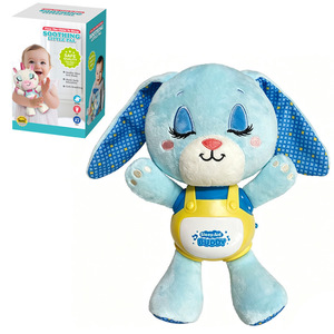 Peluche douce apaisante pour bébé, poupée anime avec musique et lumière, 3 piles AAA, pour les enfants de 0 à 4 ans - Product Image 4