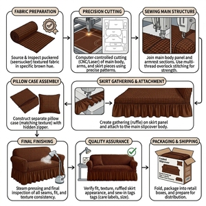 Housses <span class=keywords><strong>de</strong></span> canapé <span class=keywords><strong>de</strong></span> luxe robustes, modernes, pour appuie-tête et accoudoirs, souples, élastiques, ajustées, universelles, antidérapantes - Product Image 2