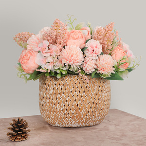 Großhandel hochwertige Simulation 7-Kopf-Philip <span class=keywords><strong>Rose</strong></span> künstliche Blumen Hochzeit Brautstrauß für Heimdekoration - Product Image 3