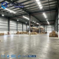 Edificios Metálicos Prefabricados Industriales, Almacenes de Acero Galvanizado de Gran Envergadura con Paneles Sándwich de Lana de Roca, Resistentes y de Rápida Construcción