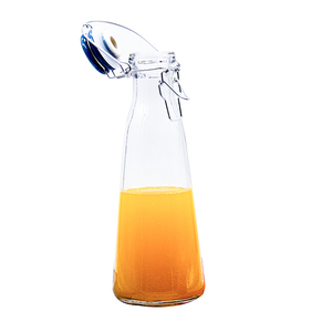 Wholesale <strong>200ml</strong> 250ml 300ml 500ml Juice <strong>Milk</strong> Glass Bottle <strong>Milk</strong> Bottle for <strong>Milk</strong> With Large Clip Lid - Product Image 4
