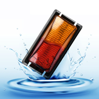 Nouvelle Feuille de Signalisation Latérale LED 24V pour Camion, Feu de Positionnement Latéral et Feu Arrière d'Avertissement pour Camions, Pick-ups, Remorques et Véhicules Commerciaux