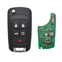 Clé de remplacement pour véhicule OHT05918179 pour Chevrolet Cruze Impala Malibu Holden Commodore PCF7952E 315MHz 433MHz 5 boutons