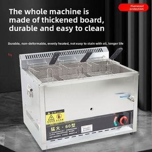 Nouvelle Friteuse Électrique Commerciale Robuste pour Vente Ambulante avec Protection Anti-Flamme en Acier Inoxydable Garantie 6 Mois pour Brochettes Frites - Product Image 3