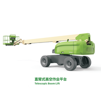 Plateforme élévatrice mobile CE à flèche télescopique/articulée hydraulique, 4 roues motrices, pour travaux en hauteur