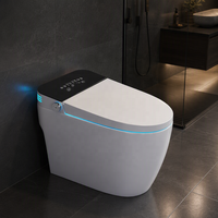 WC intelligent monobloc à chasse automatique avec bidet intégré et télécommande