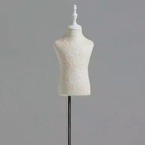 Torso de Maniquí de encaje ajustable para niños con base estable, soporte de exhibición de medio cuerpo Unisex para niños de 4 a 8 años - Product Image 3