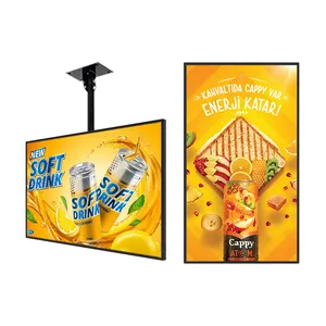 Écran mural Hd suspendu 32 pouces KFC Cafe Indoor Menu Board Digital Fast Food Smart Menu Board