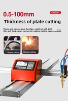 Machine de découpe CNC portable avec torche plasma, contrôle automatique de la hauteur et prise en charge de la découpe à la flamme oxygène/arc plasma