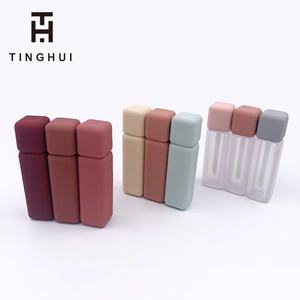 Hermosos Tubos Cuadrados de Brillo Labial de Plástico Esmerilado de Colores, Etiqueta Privada, Envase de 5ml para Brillo Labial - Product Image 4