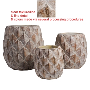 Lianda Morden jardinière <span class=keywords><strong>en</strong></span> ciment de haute qualité <span class=keywords><strong>Pot</strong></span> de fleur rond <span class=keywords><strong>en</strong></span> forme de <span class=keywords><strong>Lotus</strong></span> pour jardin décor à la maison vient dans un emballage <span class=keywords><strong>en</strong></span> carton - Product Image 5