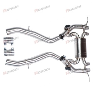 76MM High Performance 304 Stainless Steel Axle <b>Back</b> Exhaust Pipe Applicable for 2021-2024 BMW M3.M4 G80 G82 S55B30A - Product Image 5