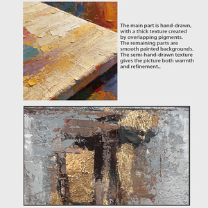 Venta al por mayor de pinturas al óleo abstractas de alta calidad, 100% pintadas a mano, con diseño de <span class=keywords><strong>velero</strong></span>, para decoración del hogar en salas de estar. - Product Image 6