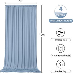 Tende per Sfondo Matrimoniale Personalizzabili, Durevoli ed Ecologiche in Poliestere, Tessuto Elasticizzato 3D Senza Pieghe <span class=keywords><strong>con</strong></span> Effetti Luminosi Romantici - Product Image 4