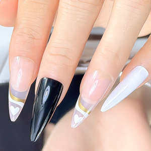 Puntas de <span class=keywords><strong>Uñas</strong></span> Stiletto Personalizables de Color Sólido, Herramienta de Manicura con Acabado Brillante, Muestras Gratis, Diseñadas para Aplicación en Dedos - Product Image 5