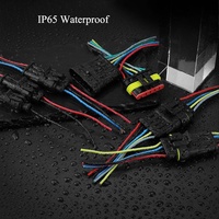 Kabel Harness Mobil Oem 1 2 3 4 5 6 Pin 1.5 Seri 282108-1 PA66 Inti Tembaga Amp Tahan Air Anti Debu