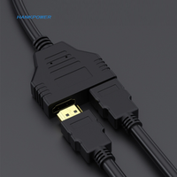 Câble répartiteur HD-MI 2 en 1 Adaptateur répartiteur Y mâle vers 2 femelles en HDTV Support HD LED LCD TV