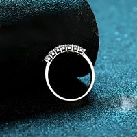 Vente chaude nouvelle bague Moissanite 7 étoiles pour femmes en argent Sterling S925 approvisionnement direct d'usine pour la livraison directe