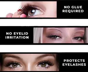 Cils synthétiques à vendre, <span class=keywords><strong>faux</strong></span> cils magnétiques, cils naturels, <span class=keywords><strong>prix</strong></span> d'usine, aimants 3D simples, cils naturels - Product Image 5