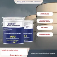 Fournisseur de peinture industrielle à base d'eau Bunkerway Revêtement en bois métallique à séchage rapide écologique Durable de haute qualité