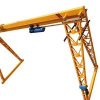 Grue portique à poutre simple, grue portique routière, grue portique extérieure montée sur rail à vendre