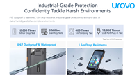 UROVO CT58C PDA Resistente, Teléfono Inteligente Industrial con NFC, Terminal de Datos Móvil