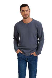 New Style Custom <strong>Men's</strong> Cotton/Polyester Long Sleeve <strong>Crop</strong> <strong>Tops</strong> T-Shirt Casual Jersey Plus Size - Product Image 3