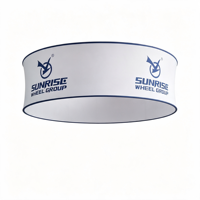 Bannière publicitaire pliable en tissu tendu réutilisable pour événement commercial