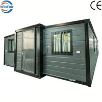 Maison conteneur préfabriquée WinFair Price, moderne, 40 pieds, avec couleur personnalisée pour studio à domicile/espace créatif/salle de sport mobile