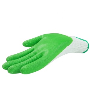 CITICITY 10 Gauge Green Latex Coated Heat Resistant <b>Moisture</b>-Wicking Machine Washable Knit Wrist Cuff <b>Gloves</b> for Safety - Product Image 3