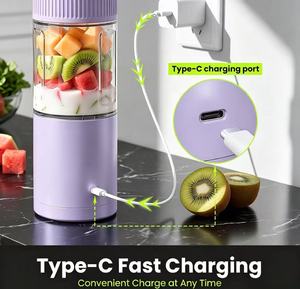 Nouvelle Tendance : Mixeur Portable Sans Fil 600ML Type C à Charge Rapide pour Smoothies, Idéal Maison et Activités Extérieures - Product Image 4