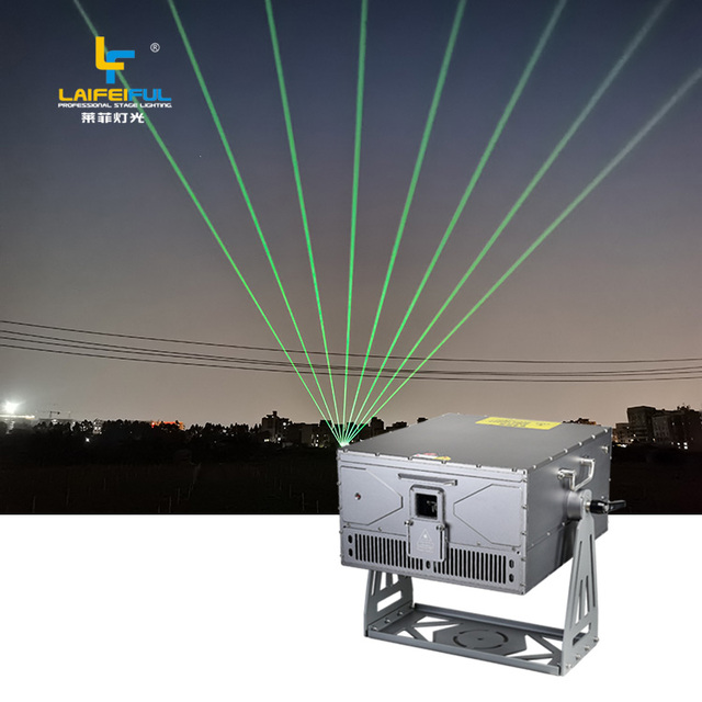 Christmas Laser Lights 20 Watt Rgb Laser Light Big Stage Landscape Outdoor Projector Concert Event Planning Lighting Show