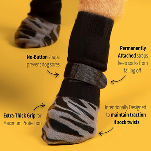 New Striped Large Dog Pet <b>Socks</b> <b>Waterproof</b> Breathable Rubber Print Non-Slip Dog Shoes for Summer Season Cotton Material - Product Image 2