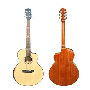 Brand JF Style Professional Handmade Custom Steel <b>String</b> Solid Spruce <b>Top</b> Acoustic Guitar with Factory Price - Product Image 1