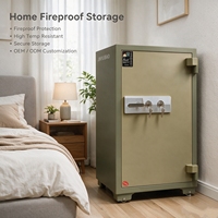 Caja Fuerte Comercial de Acero Resistente al Fuego de 102 cm, Directo de Fábrica, con Doble Cerradura de Llave, Personalizable para Hogar u Oficina
