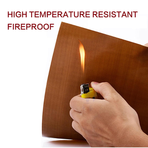 7 mil 0.18mm mat lisse finition gravé marron thermoscellage <span class=keywords><strong>tissu</strong></span> <span class=keywords><strong>de</strong></span> <span class=keywords><strong>verre</strong></span> non adhésif antistatique <span class=keywords><strong>PTFE</strong></span> enduit feuille <span class=keywords><strong>de</strong></span> <span class=keywords><strong>tissu</strong></span> en fibre <span class=keywords><strong>de</strong></span> <span class=keywords><strong>verre</strong></span> - Product Image 5