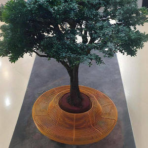 Moderna Panchina Fioriera Personalizzata in GRC UHPC FRP Legno per Esterni, Vaso per Alberi, Sedia per Centri Commerciali, Parchi, Hotel, Set di Arredi <span class=keywords><strong>da</strong></span> Giardino - Product Image 2